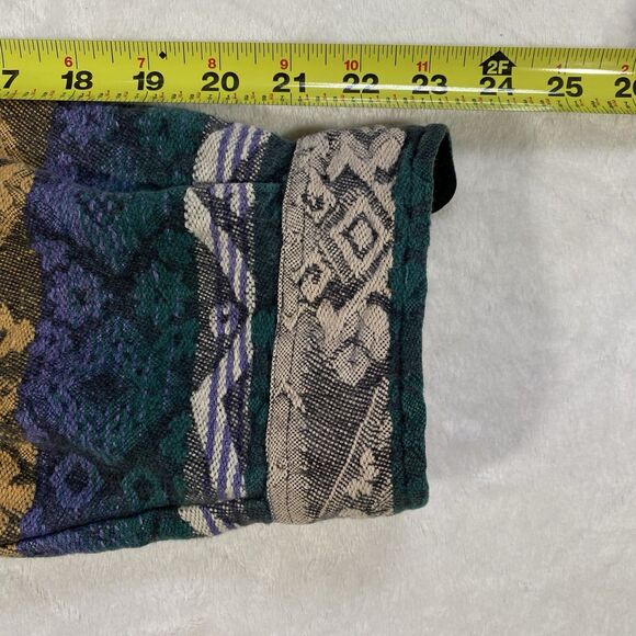 Vtg Lemon & Soda Boho Western Shacket Heavy Cotton Stripes Multicolor Textured M - Picture 10 of 12